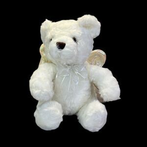 Avon 10'' Inspirational Plush Singing Angel Bear 2001 Prayer Song Vintage Y2K